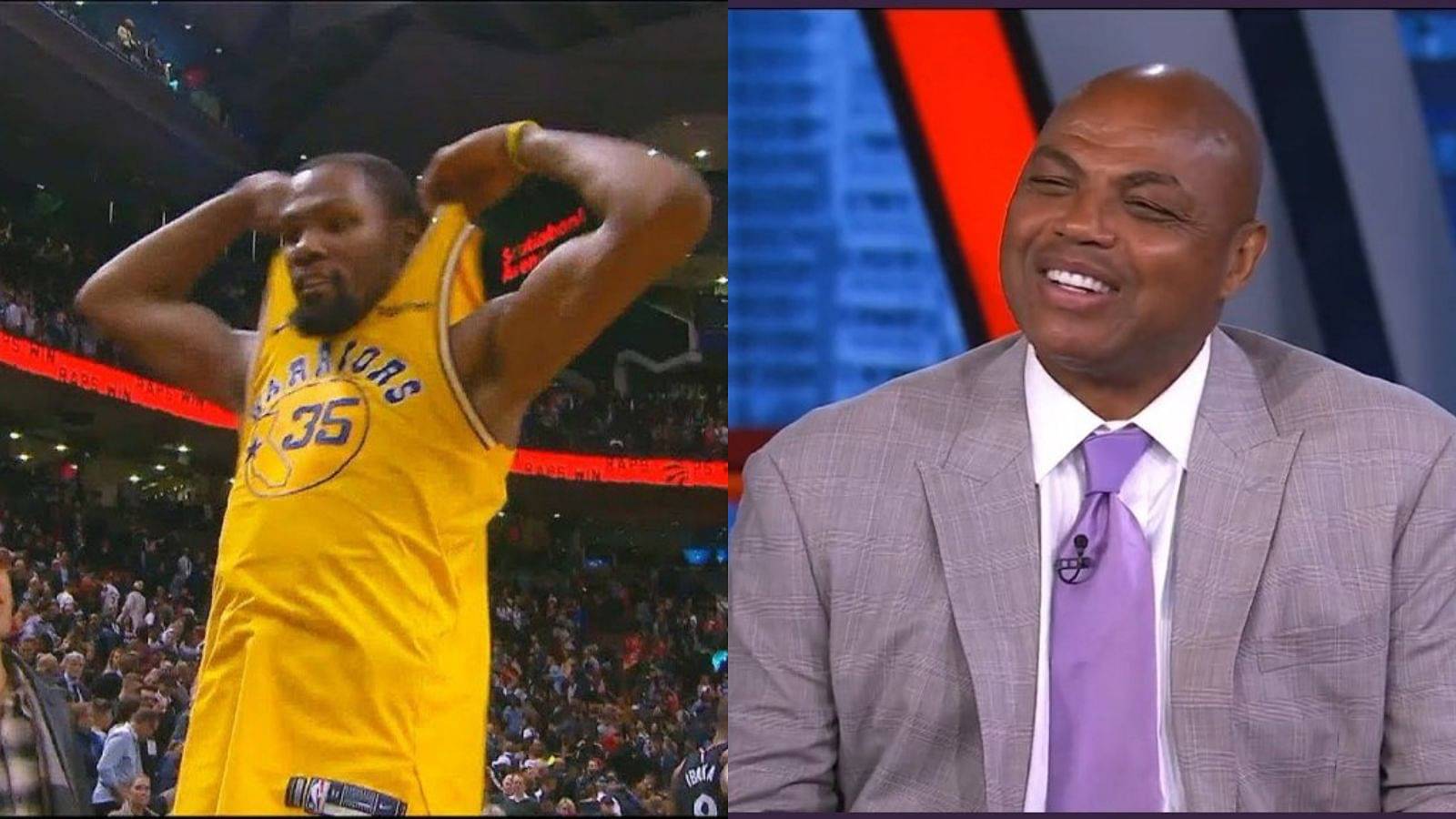 Cover Image for Charles Barkley calls $200 million Kevin Durant “a cadaver” on national television as The Slim Reaper hands off his jersey to Drake