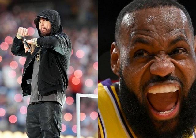 $1 billion worth LeBron James got jiggy on 'White Boy Wednesday', blasted Eminem during Lakers practice