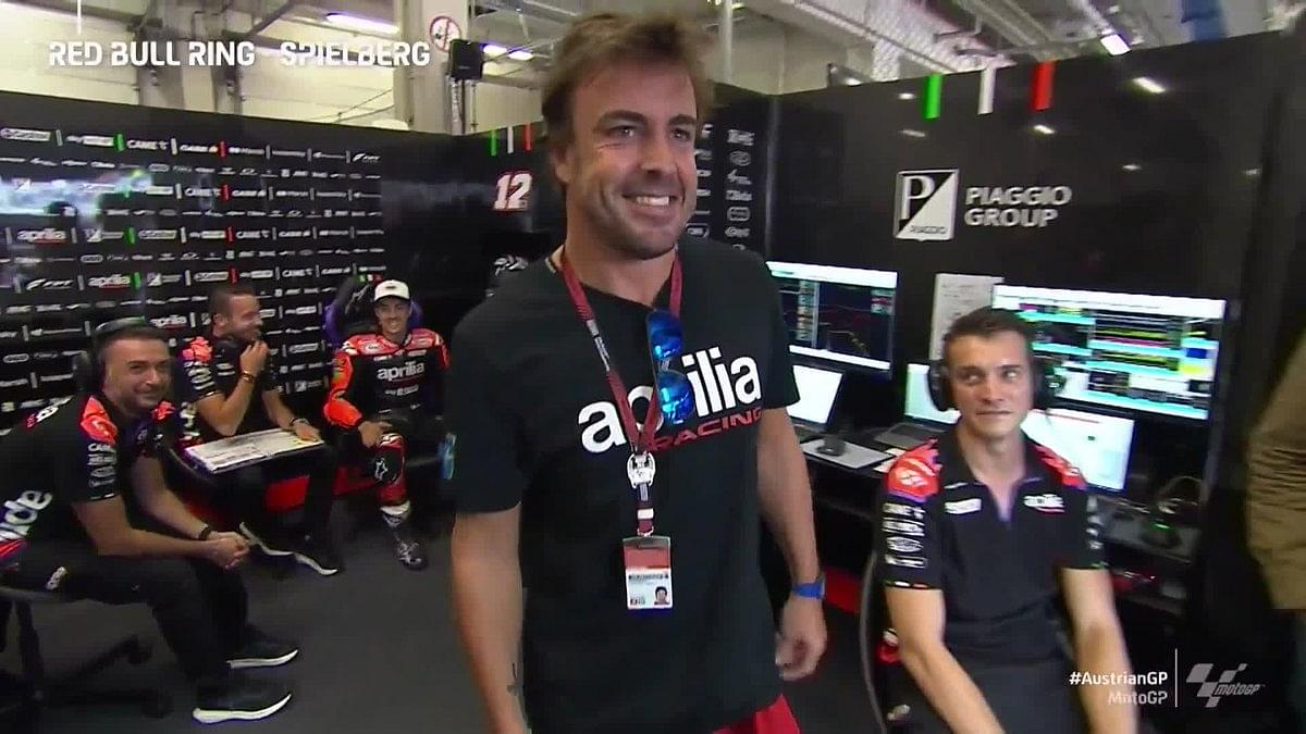 Fernando Alonso visits $500 million worth MotoGP team during the 2022 Austrian Grand Prix