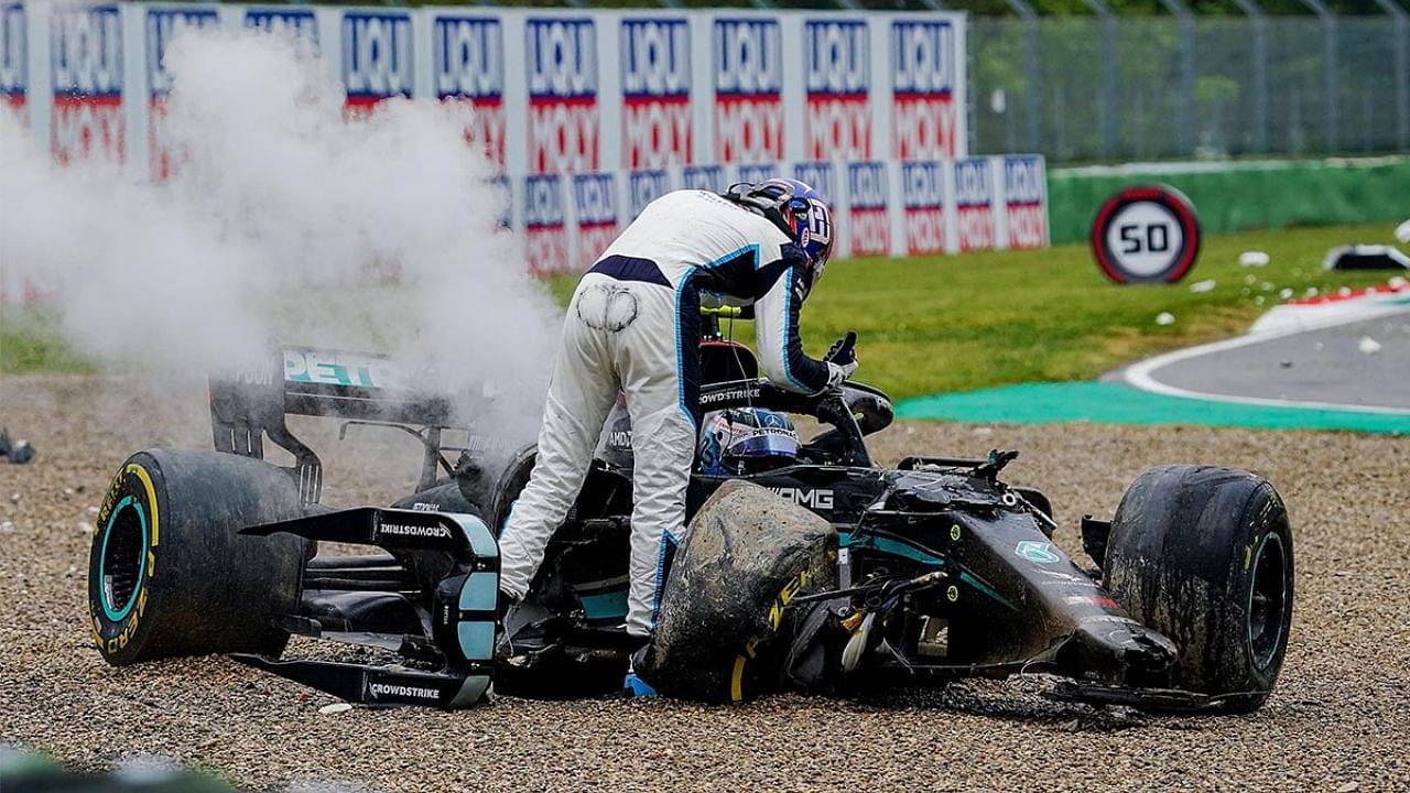 Cover Image for George Russell admits $1.3 Million crash with Valtteri Bottas helped shape his career