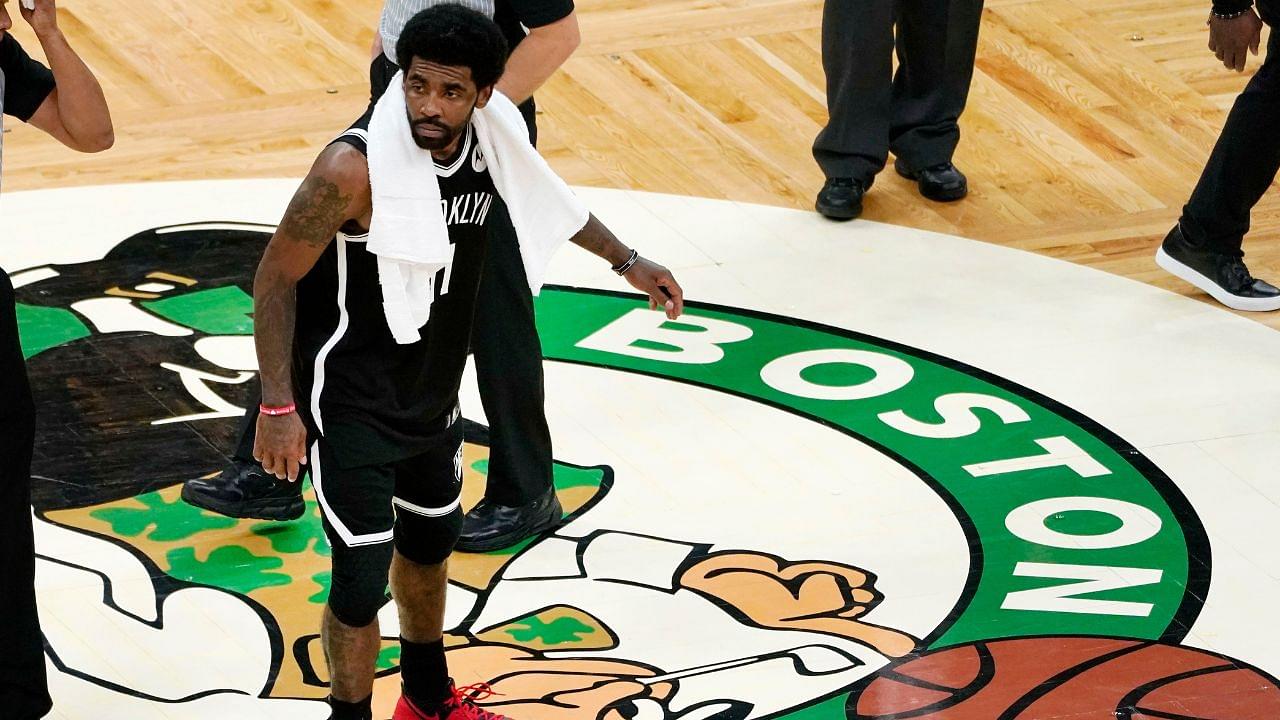 $90M net worth Kyrie Irving stomping on the Celtics logo 'Lucky the Leprechaun' proved fatal for Brooklyn Nets