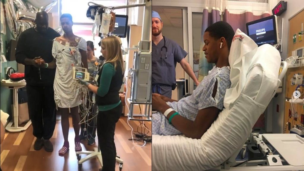 Shaquille O’Neal used ‘dad jokes’ on 18yearold son Shareef O’Neal(01)