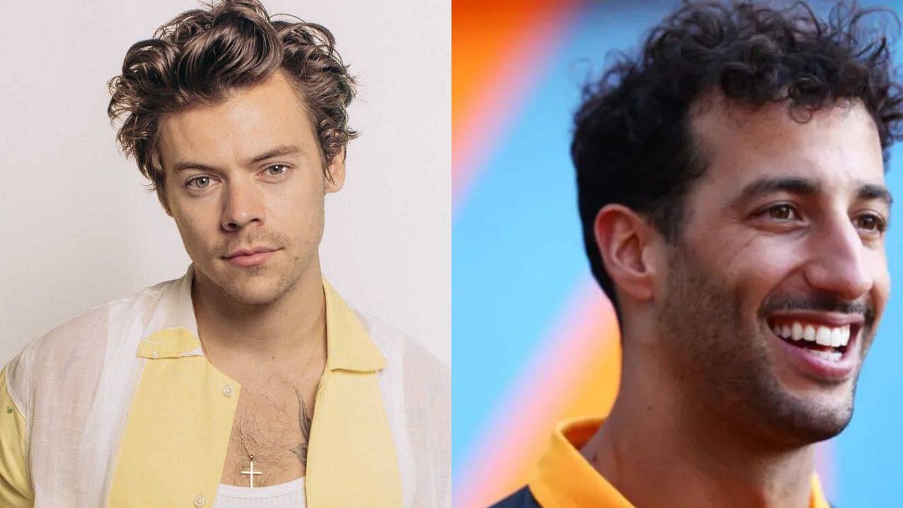 Cover Image for Harry Styles leaves F1 Twitter in frenzy with $100 Daniel Ricciardo T-shirt