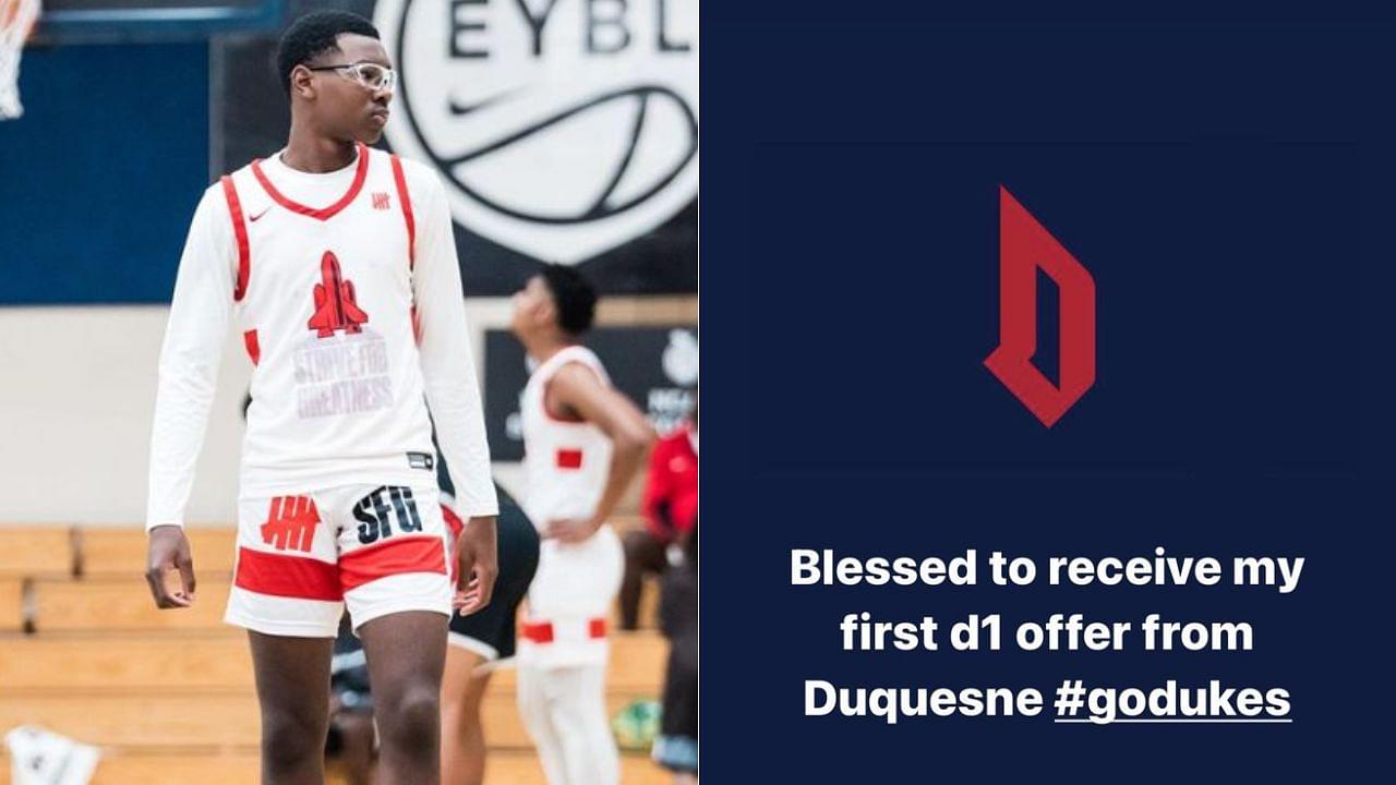 LeBron James’ 15-year-old Bryce James receives first D1 offer from the Dukes