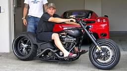 $250 Million former F1 driver has customized Harley Davidson that he often shows off