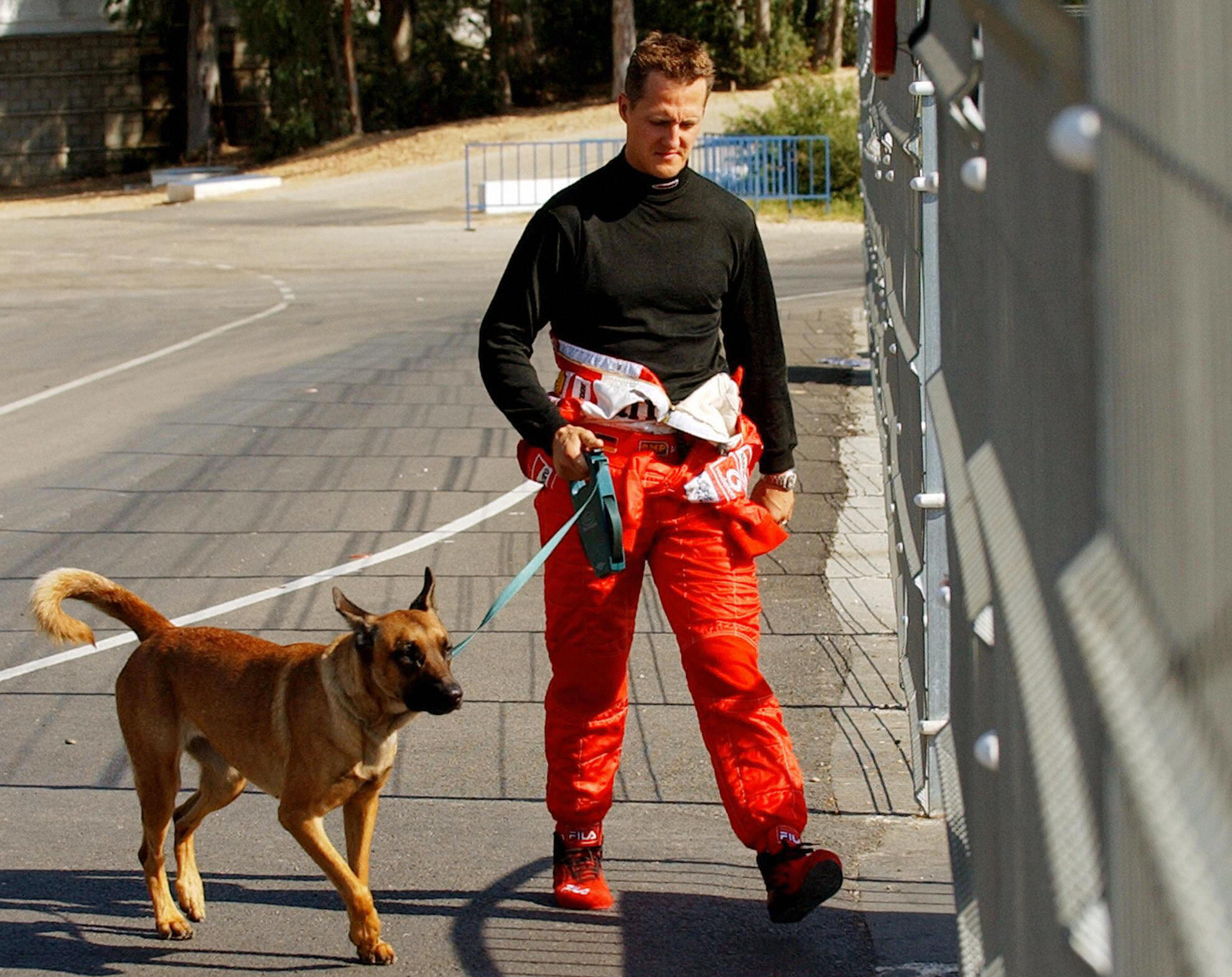When 91 GP winner Michael Schumacher adopted a stray dog he met during the Brazilian Grand Prix