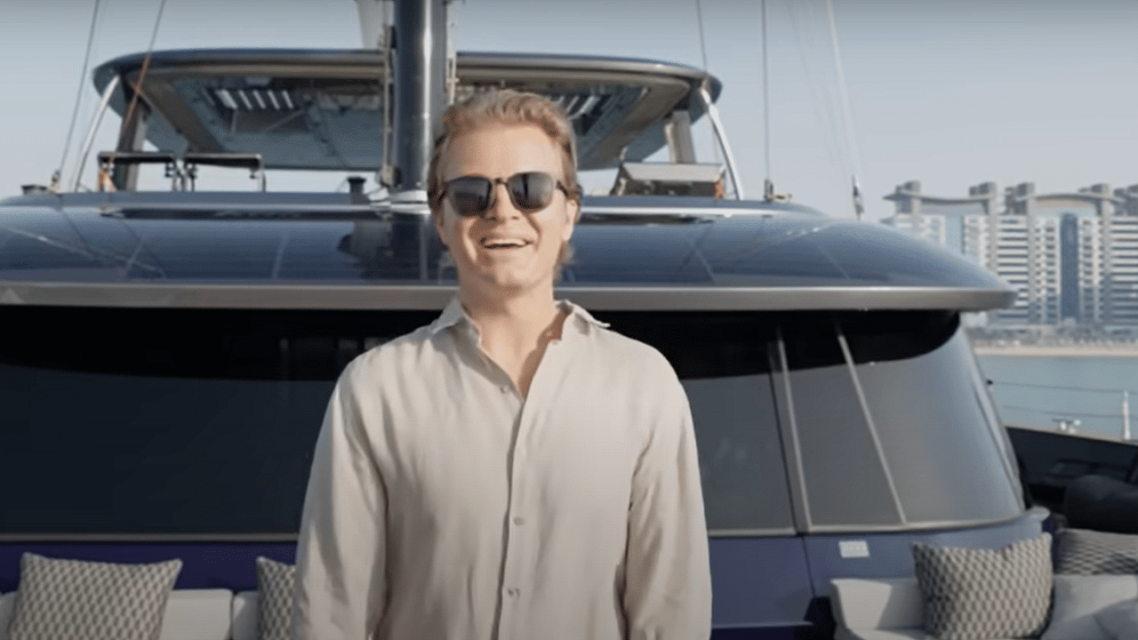 Nico Rosberg spends 24 hrs on $7.2 Million Sunreef 80 Eco Yacht in Dubai