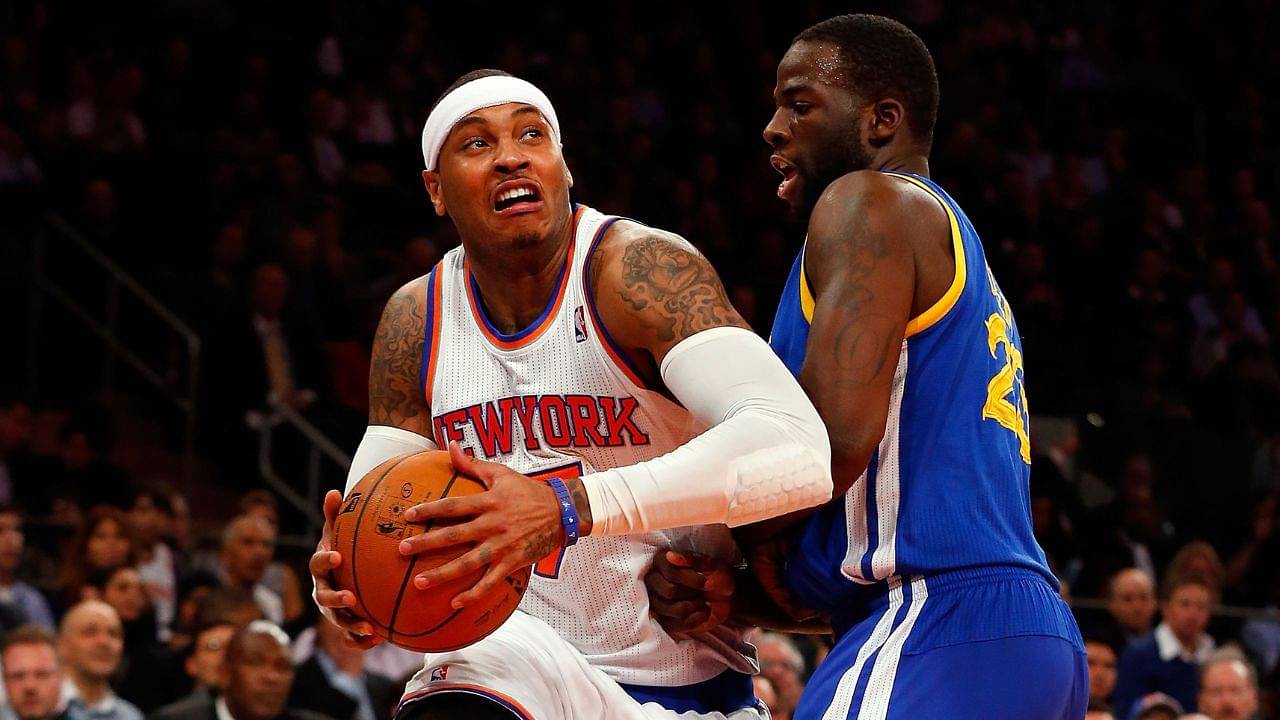 "Call the motherf***ing foul!": Draymond Green recalls an instance involving Carmelo Anthony and his legendary trash-talking