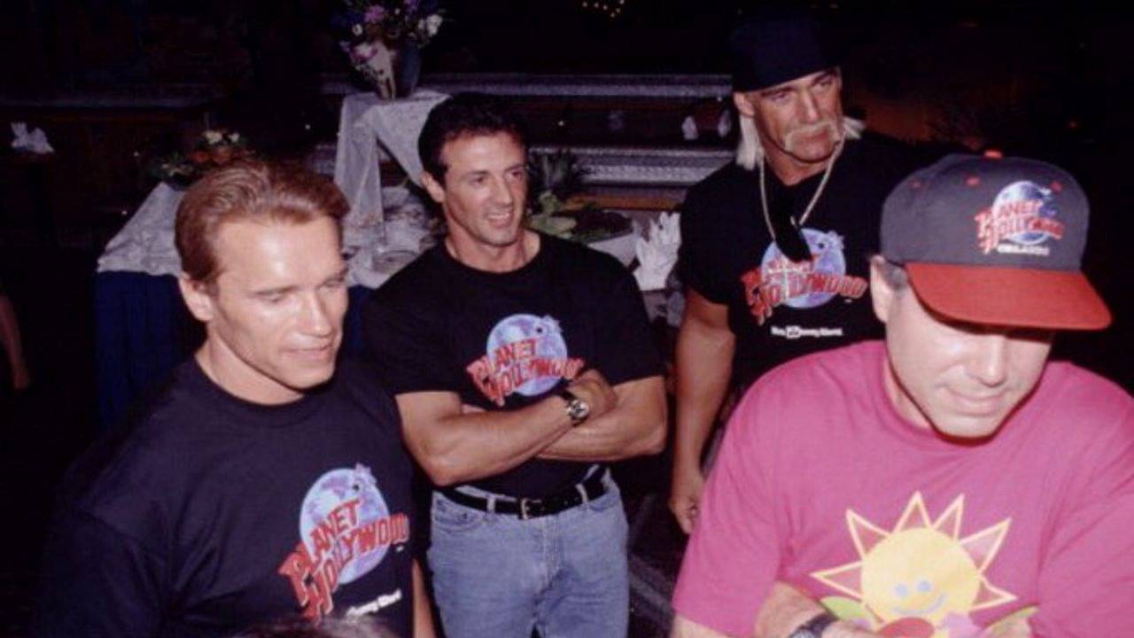 Hulk Hogan Arnold Schwarzenegger Sylvester Stallone