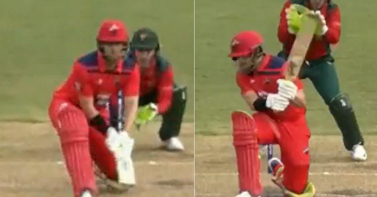 South Australia's batter and son of Darren Lehmann, Jake Lehmann played a brilliant shot during Marsh One Day Cup 2022-23 match. 