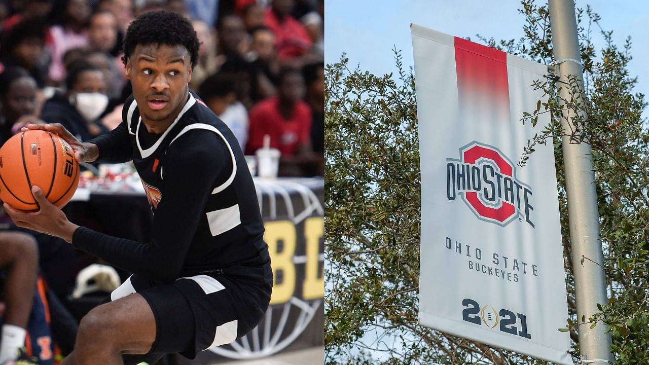 Bronny James, LeBron James' kid, will be eligible for collegiate football next year, and Ohio State is presently the favorite to land the King's son.