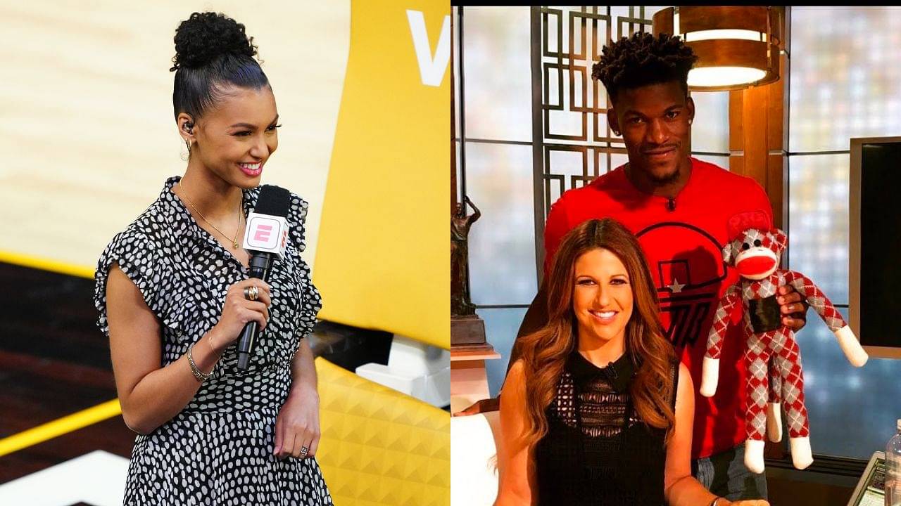 "This is why Malika Andrews ain't no Rachel Nichols!": Jimmy Butler's moment with former ESPN host could hilariously be undoing of successor