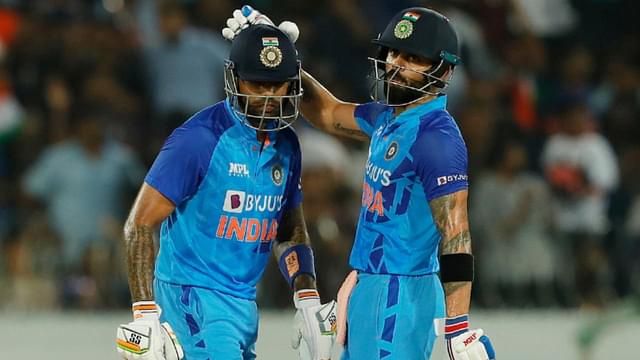 "He has the game to bat in any conditions": Virat Kohli goes all praise on Suryakumar Yadav as the duo help India lift the T20I series vs Australia