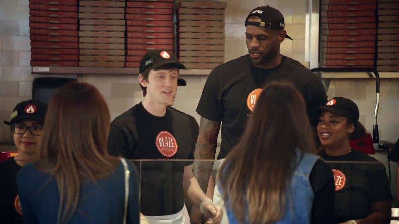 "Dwyane Wade? I’ve heard of that guy too!": LeBron James got mistaken for Heat legend in commercial for Blaze Pizza, where he's invested $1 Million
