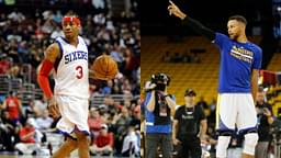 Stephen Curry claimed that Allen Iverson served as his inspiration when he displayed an arm sleeve for the illustrious Sixers player during the 2017 NBA Finals.