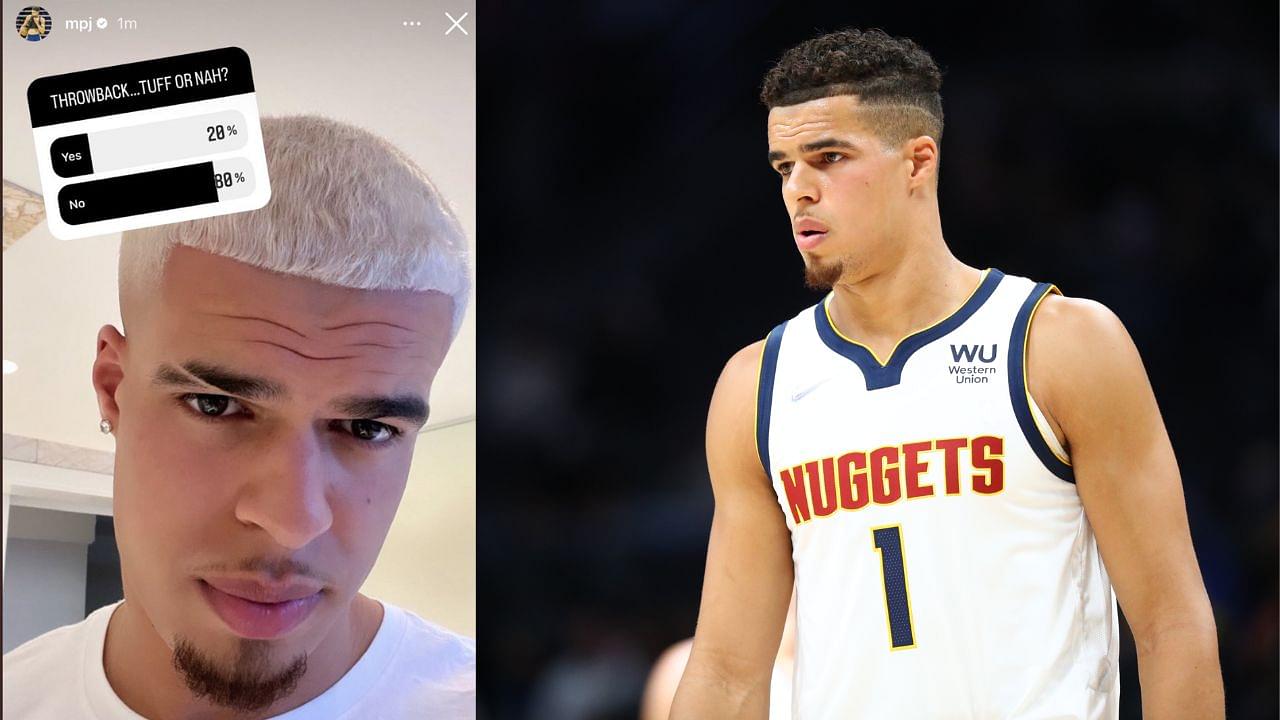 "Michael Porter Jr is trying to channel talent through his hair, not his craft!": NBA Twitter reacts to $30 Million Nuggets' forward's new hair-do