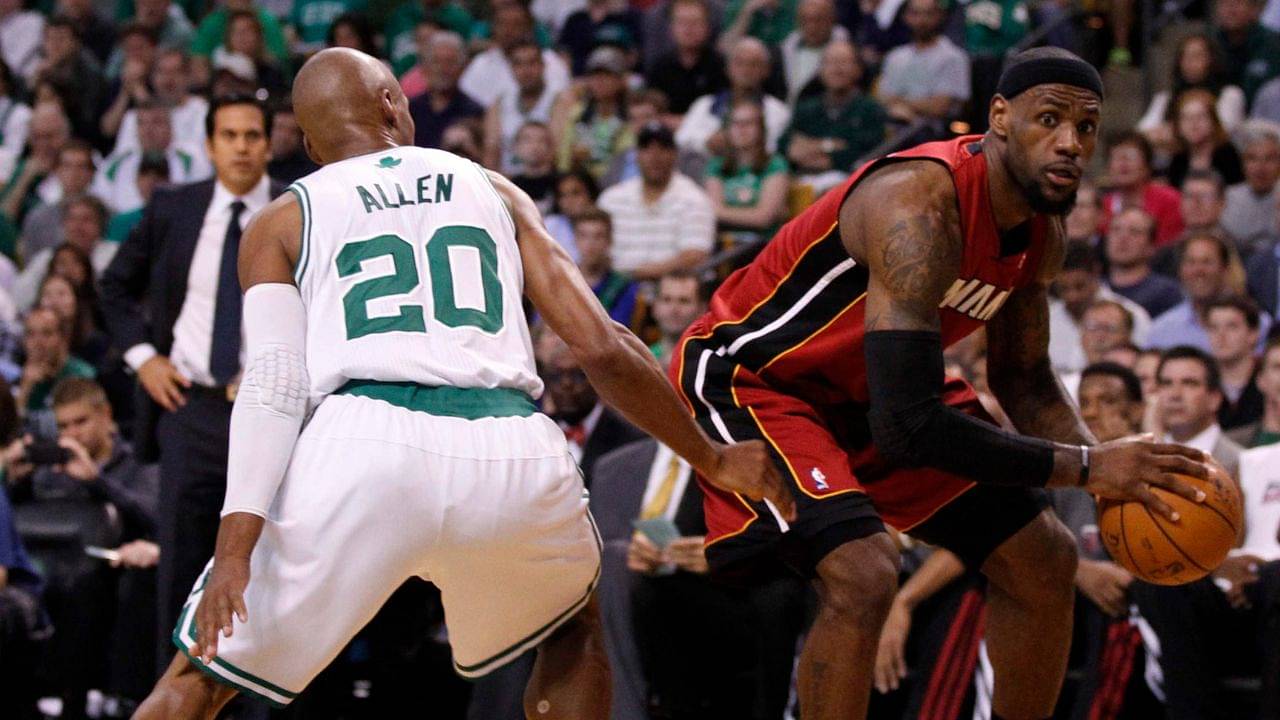 Ray Allen reveals LeBron James and the Miami Heat big three feared the Boston Celtics during the famous battles in the late 2000s.