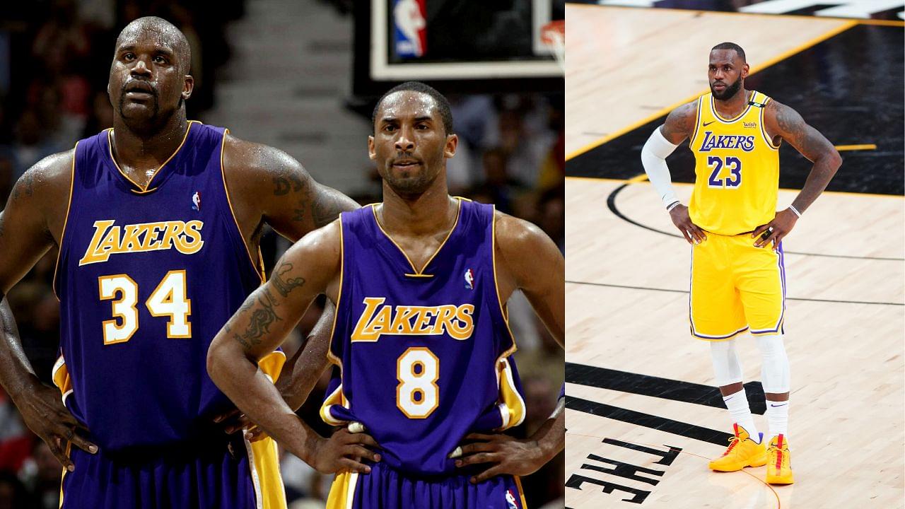 6'9" LeBron James Has Scored More Points In The Playoffs Than The Duo Of Shaquille O'Neal And Kobe Bryant