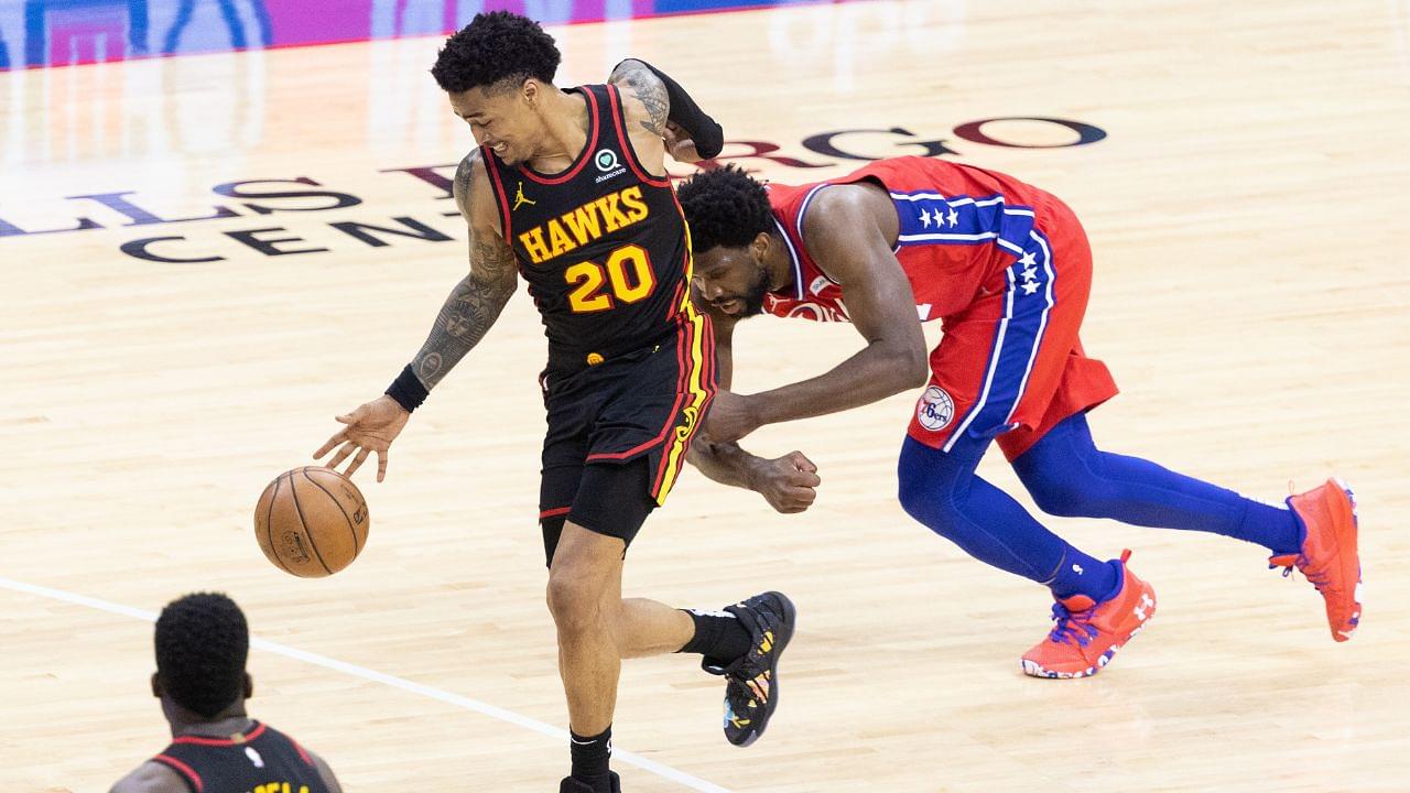 Trae Young and Hawks present nasty cake dissing Joel Embiid to John Collins to celebrate his 25th birthday