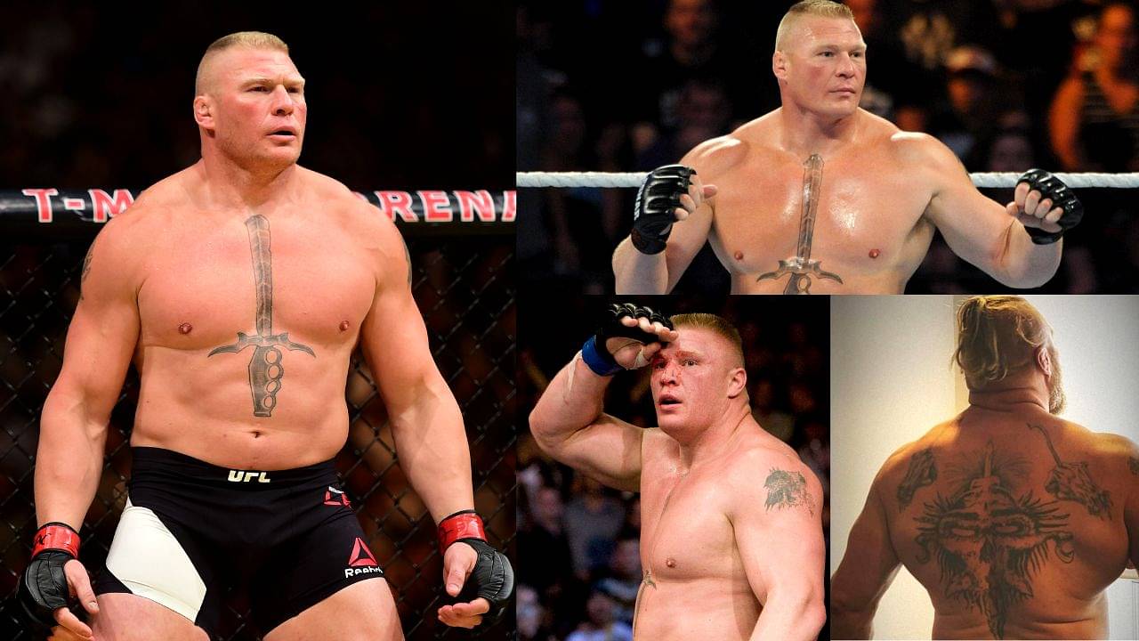 What does Brock Lesnars sword tattoo mean