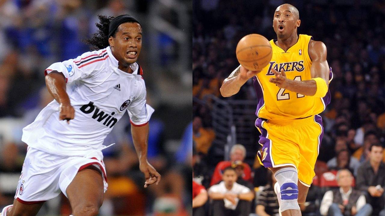 Kobe Bryant and FC Barcelona players' association goes a long way. One time, Ronaldinho showed the Mamba who the future GOAT of soccer!