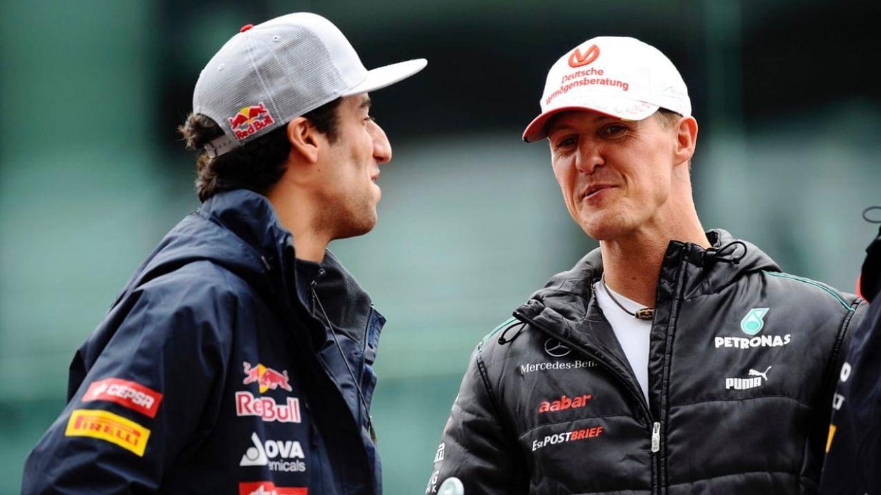 "I do belong": Daniel Ricciardo reveals once Michael Schumacher praised him for defeating 7-time world champion