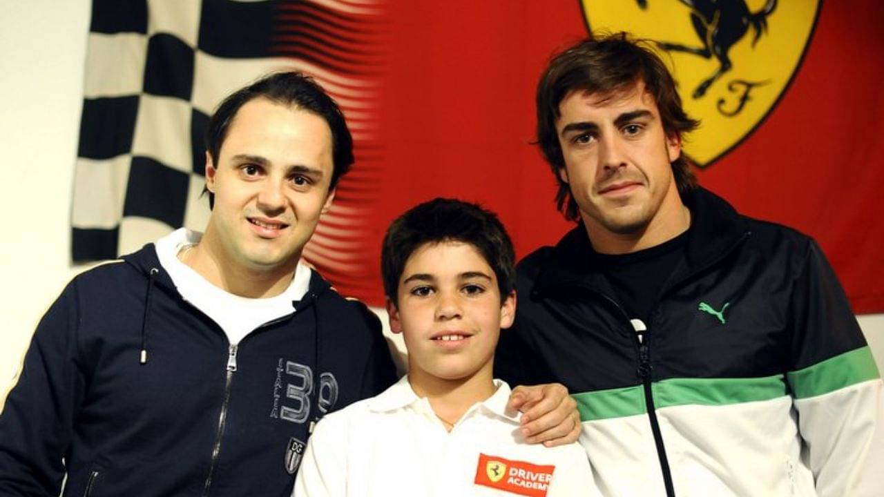Fernando Alonso raced 11-year-old future teammate Lance Stroll during Ferrari karting championships