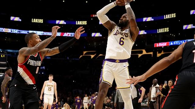 "LeBron James Really Thought He Was Michael Jordan With That Fadeaway": Fans Mercilessly Troll Lakers Star Following Failed Game-Winning Attempt Against Damian Lillard