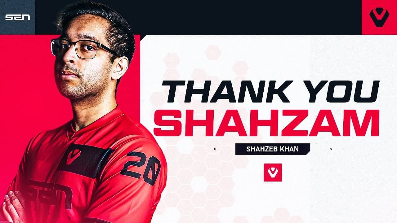 Sentinels ShahZaM dropped from the Roster