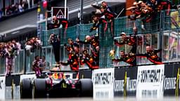 Max Verstappen's Red Bull mechanics cheered for Lewis Hamilton when he finished P2 at Mexican GP