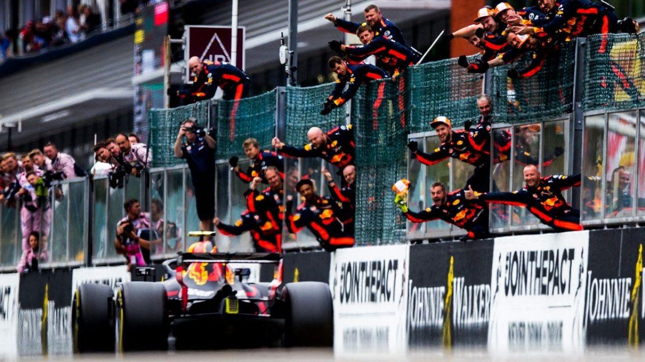 Max Verstappen's Red Bull mechanics cheered for Lewis Hamilton when he finished P2 at Mexican GP