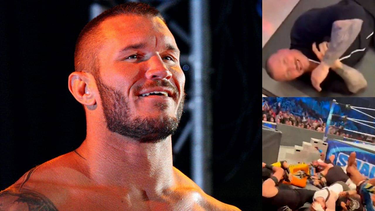 Randy Orton talks to a fan