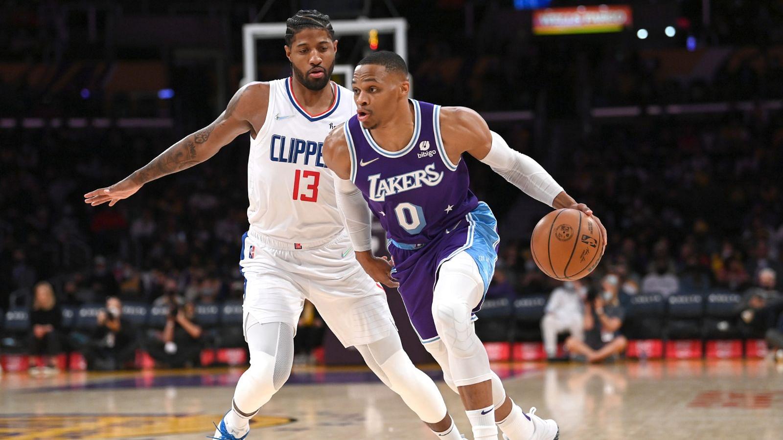“Keep ya Sanity Russell Westbrook!”: Clippers Star Paul George Tweets Out his Support to the Disgruntled Lakers Guard
