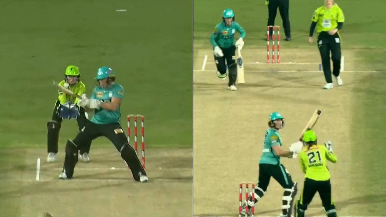 "It's a freakish dismissal": Amy Jones grabs simple catch at point after ball lobs off wicket-keeper Tahlia Wilson's shoulder in a bizarre dismissal