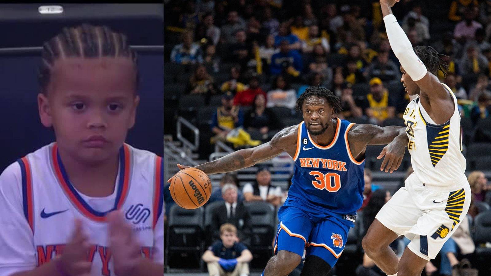 “I Don’t Want Knicks to Lose, Don’t Care If it’s Pre-season”: Julius Randle’s 5 y/o Son’s Crying After the Loss Against Pacers Sums up Every Knicks fans’ Emotions