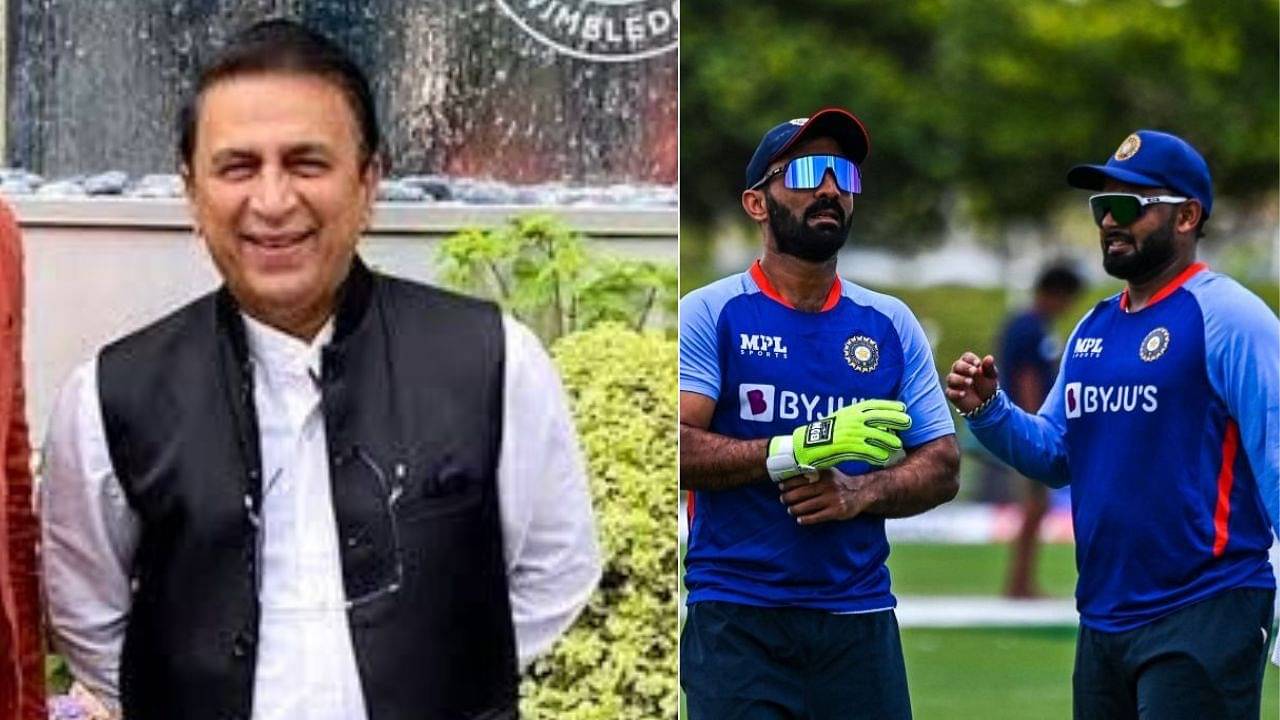 Sunil Gavaskar believes that both Rishabh Pant and Dinesh Karthik can find a place in India's World Cup playing 11 against Pakistan.