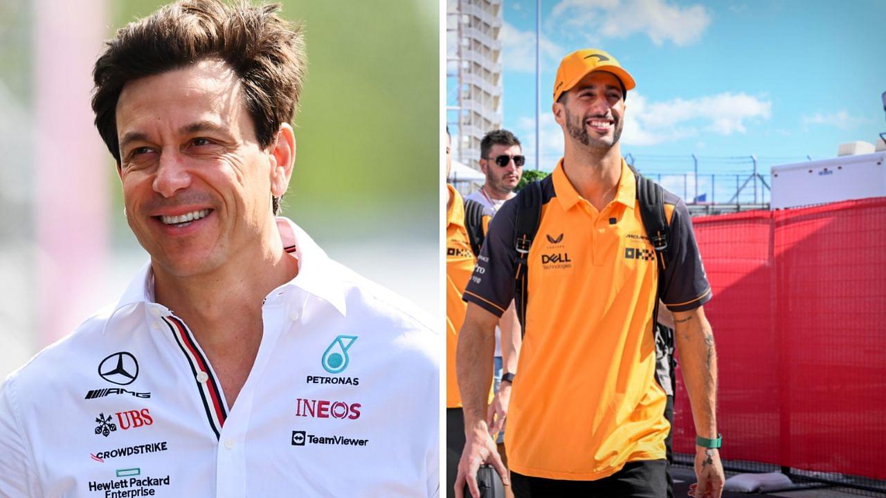 Mercedes boss Toto Wolff wears $45 Daniel Ricciardo merchandise