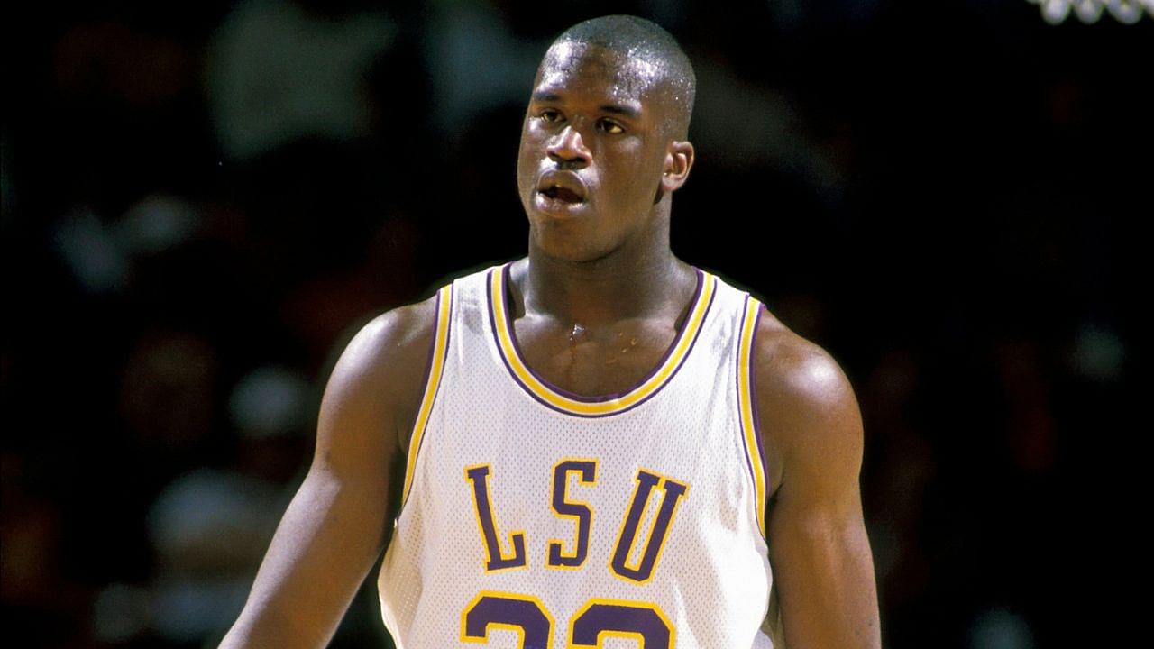 7’1” Shaquille O’Neal Once Choked a 6’4” College Football Player Over a Girl, Was Detained by Police