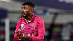 Karthik Meiyappan became the first bowler to take a hat-trick in ICC T20 World Cup 2022 against Sri Lanka in Geelong.