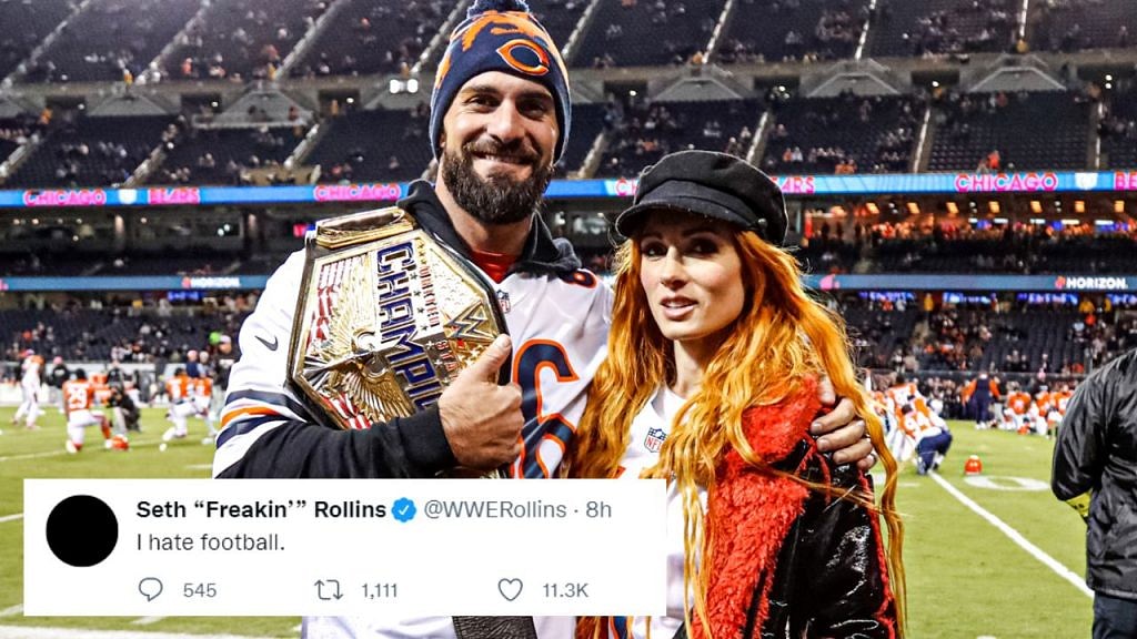 Fans Spot Seth Rollins And Becky Lynch During The Recent NFL Game ...