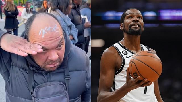 "Guy Can't Wash his Head Anymore": Kevin Durant Hilariously Fulfills a Fan's Desire to be Autographed on Forehead
