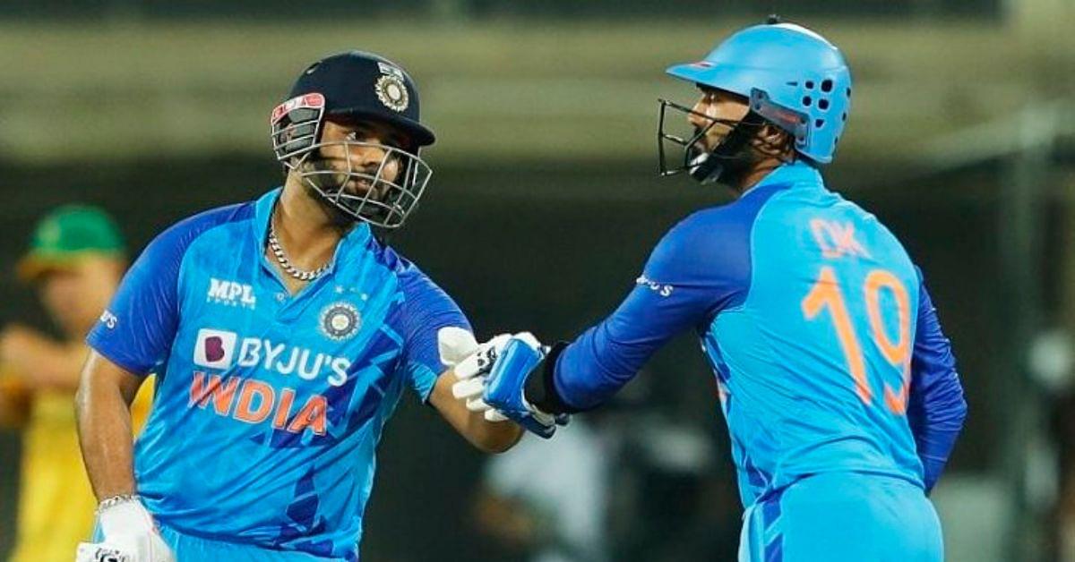 "Give him the opportunity to open": Dinesh Karthik wants Rishabh Pant to open for India in T20Is to make full use of powerplay overs
