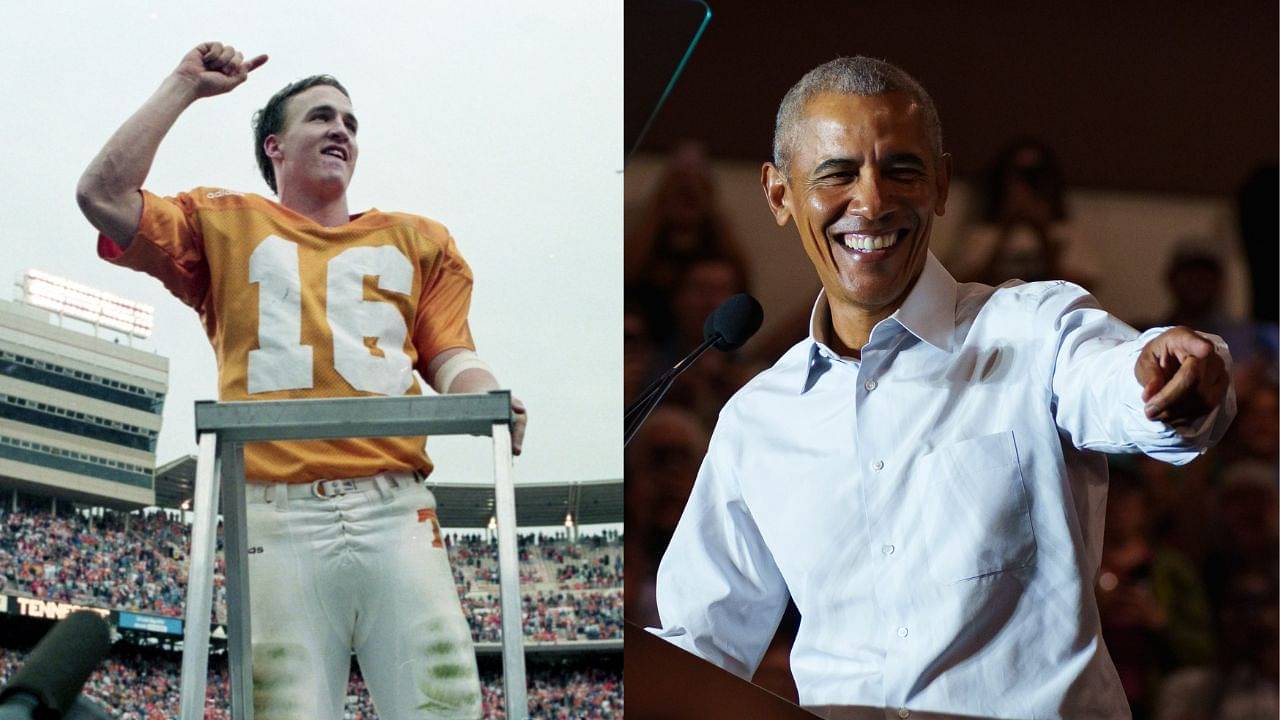 Peyton Manning and Barack Obama