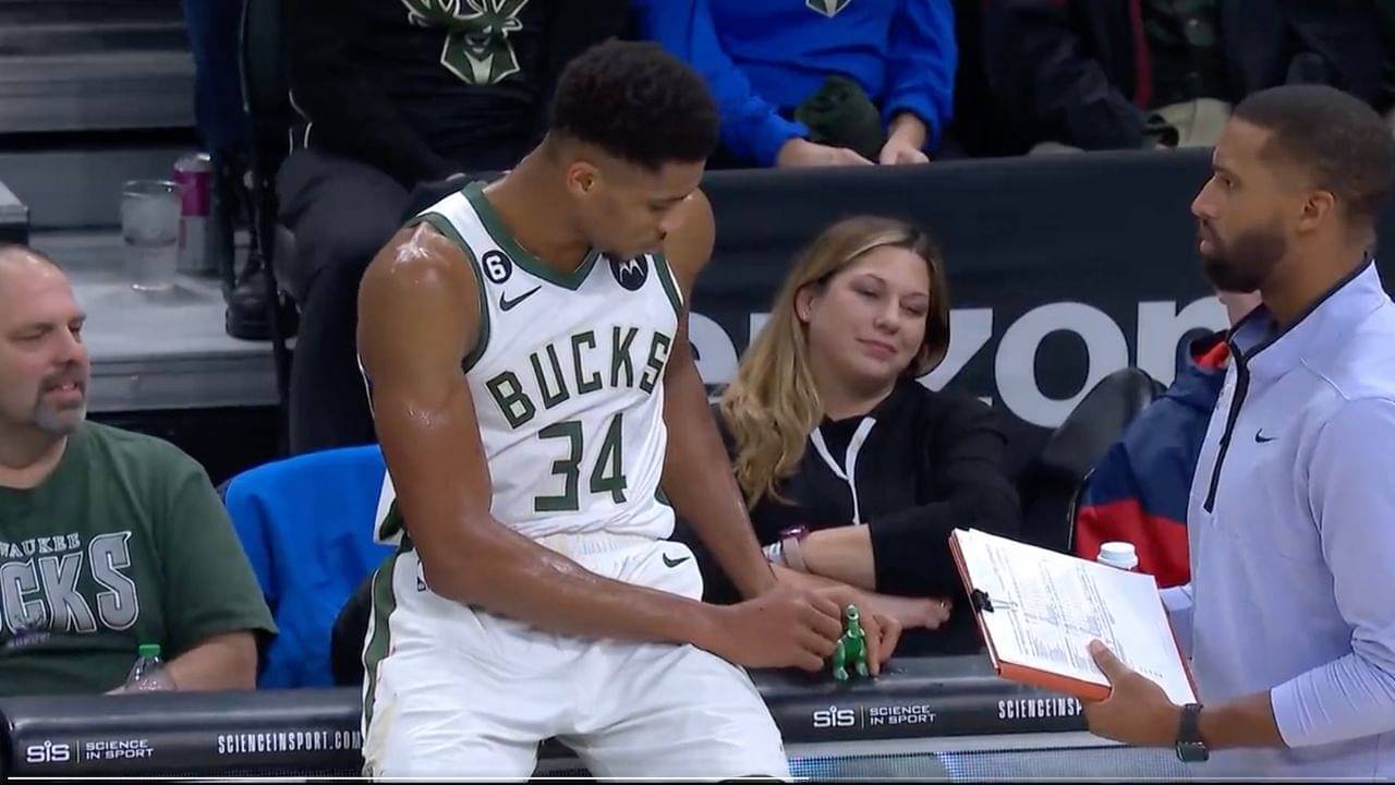 7-footer, Giannis Antetokounmpo Bullies Luka Doncic and the Mavs While Playing with "Toy Dinosaurs"