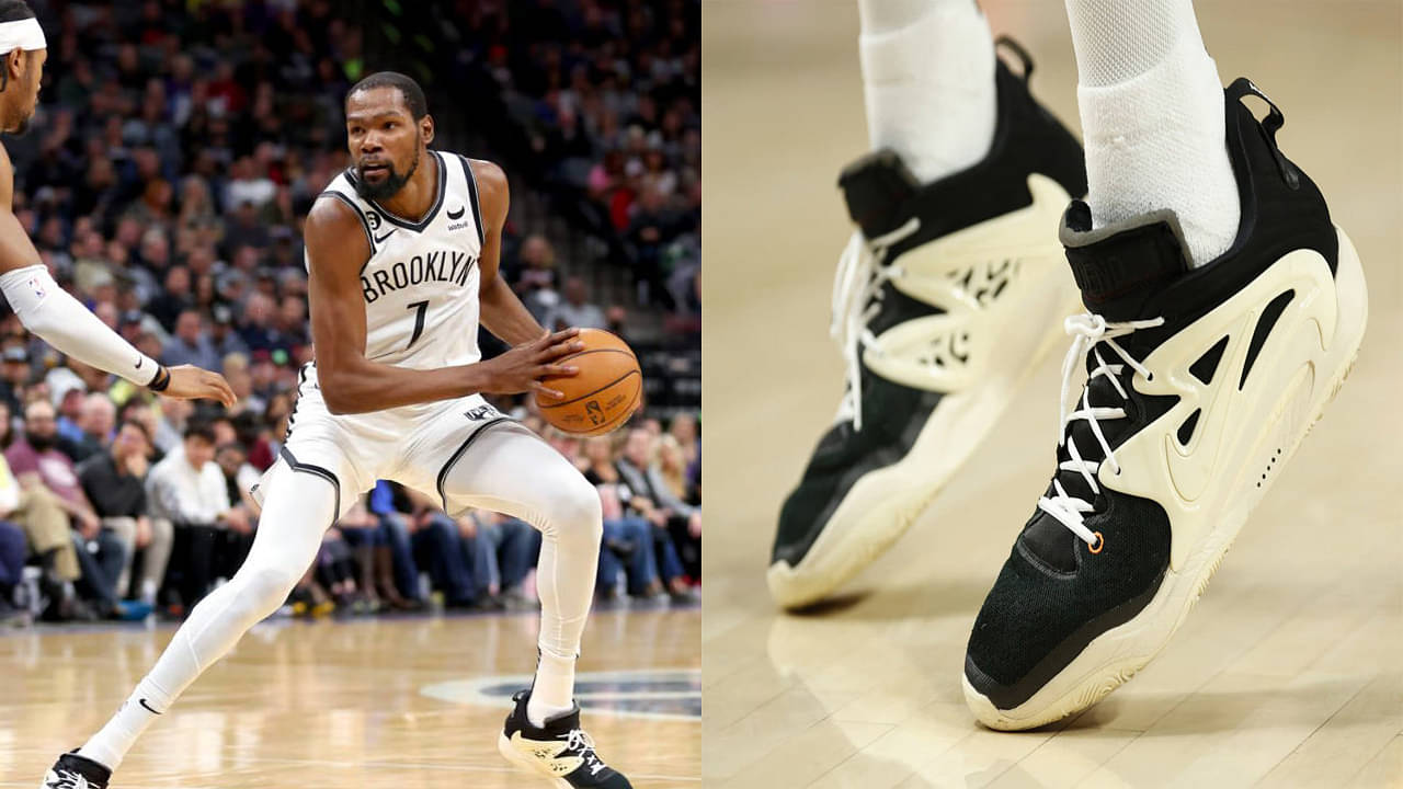 Kevin Durant Wears A Player Exclusive Signature Shoe That Pays Homage to the $2150 Virgil Abloh Designed Off White Presto - The Ten