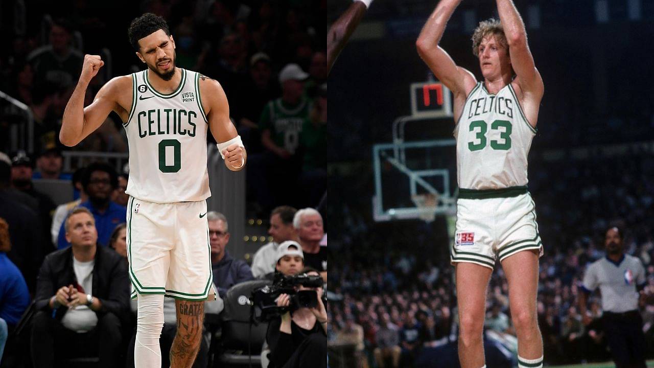 Jayson Tatum Channels his Inner "James Harden" and Passes Larry Bird with Stunning Record