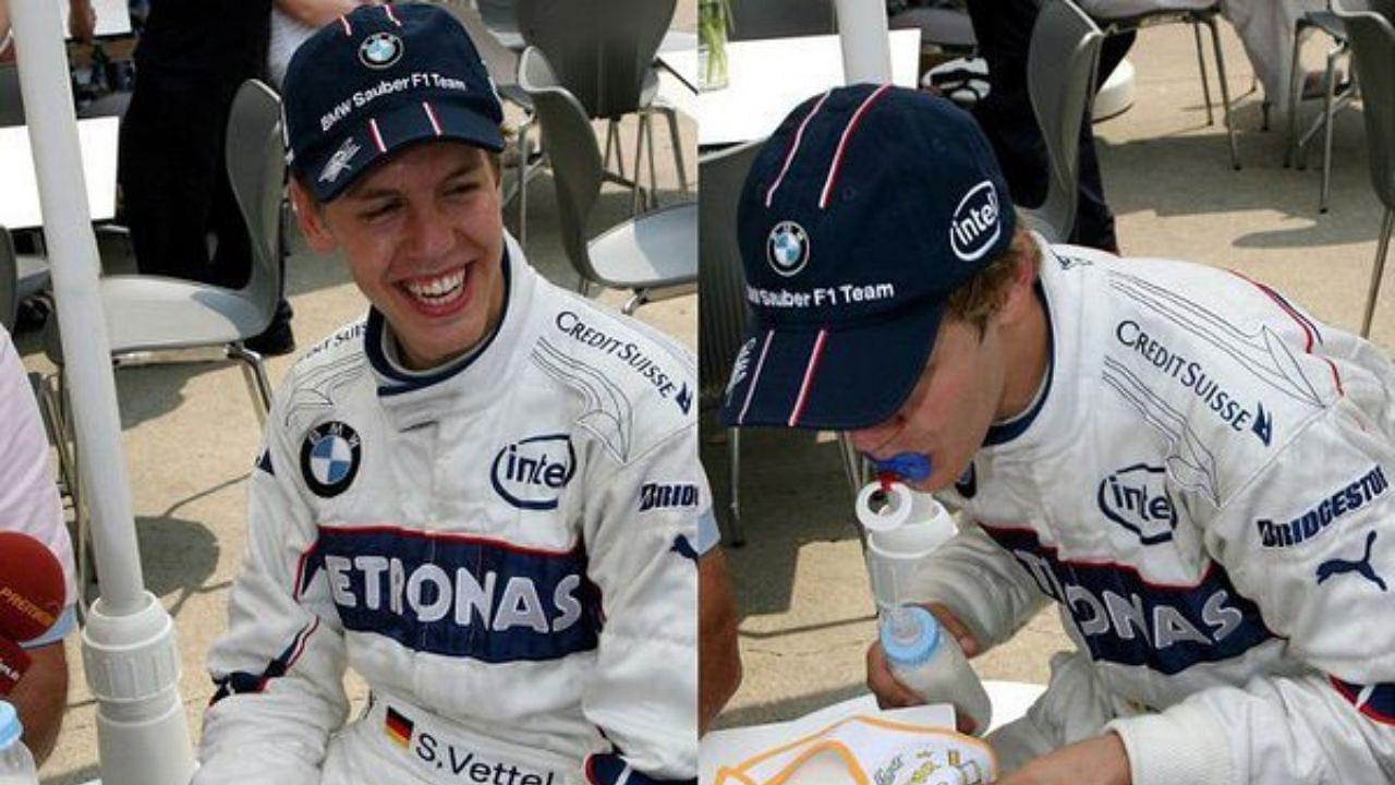 Why BMW Sauber gifted Sebastian Vettel baby bottle and pacifier after his F1 debut?
