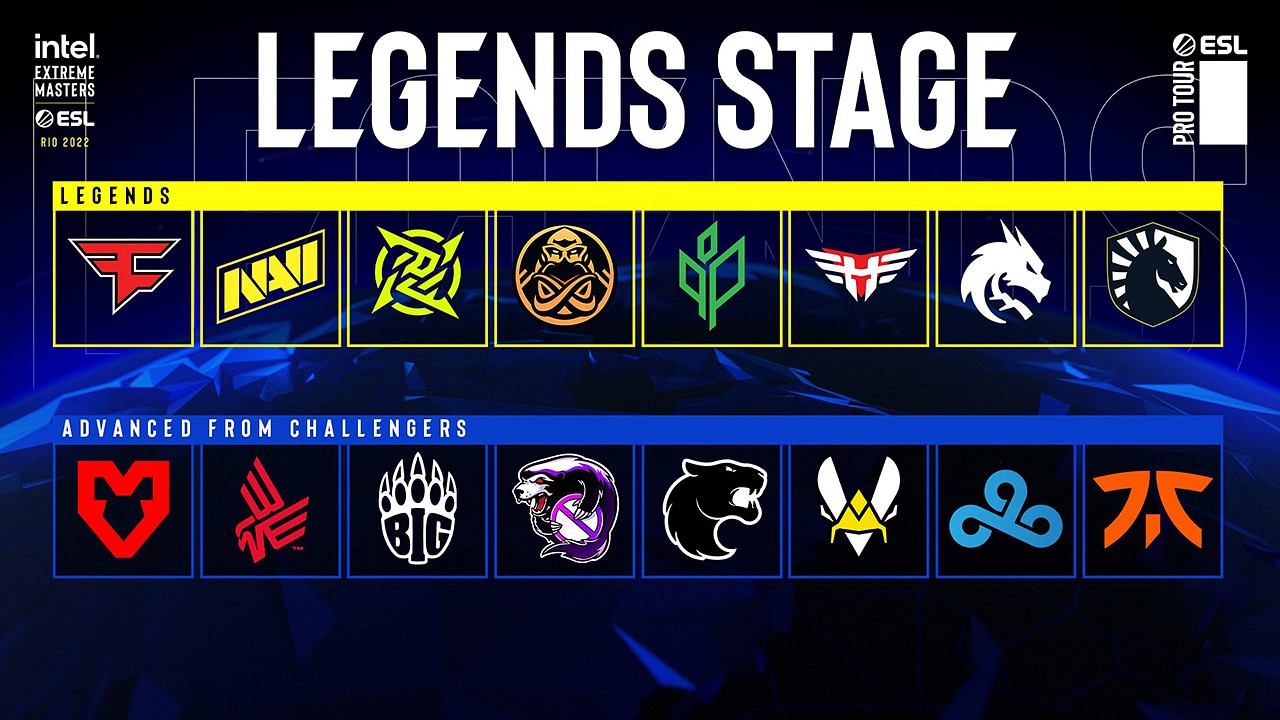 CS:GO IEM Rio Major Legends Stage format, day one schedule, teams, and