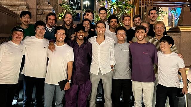 $50 Million per year earning Lewis Hamilton picks up dinner bill for 20 F1 drivers organized for Sebastian Vettel