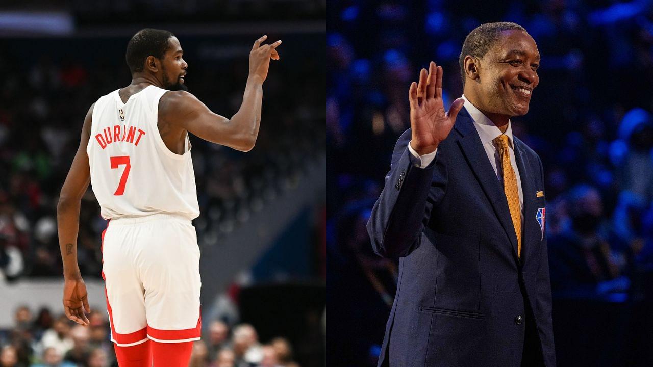 Isiah Thomas, Who Dissed Kevin Durant's Offensive Production, Roasts Fan For Calling Him A Bum